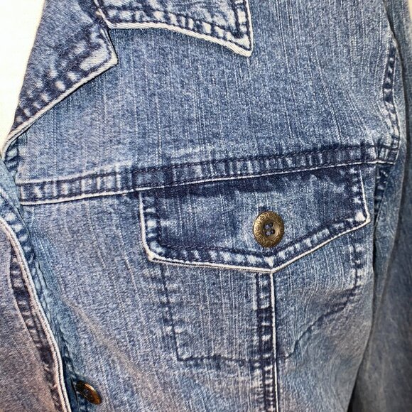 Embroidered Detail Jean Jacket No Size? - Picture 4 of 10